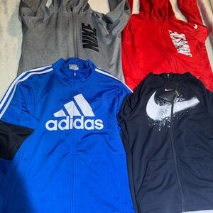 Lot of 4 Nike Dri-Fit Youth XL Jackets with Matching Pants New With Tags Adidas